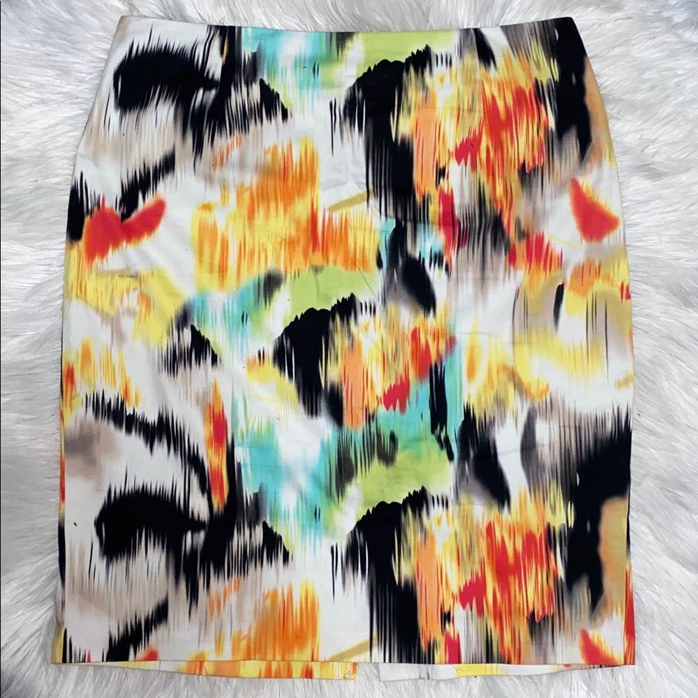 Vamp Early 2000s Vibrant Abstract Print Pencil Skirt